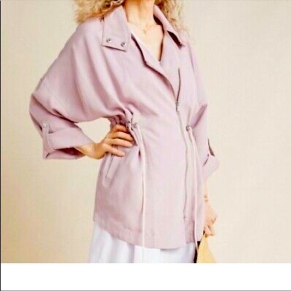 Anthropologie Danuto Cupro Utility Lightweight Jacket size XS/S - Picture 1 of 6